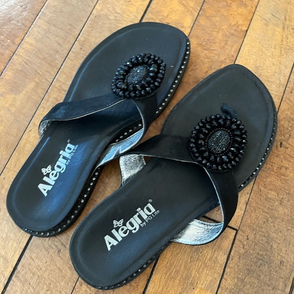 Alegria Daina black shimmer, by PG literally sandals - Picture 3 of 5